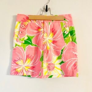 Pink Floral Lilly Skirt